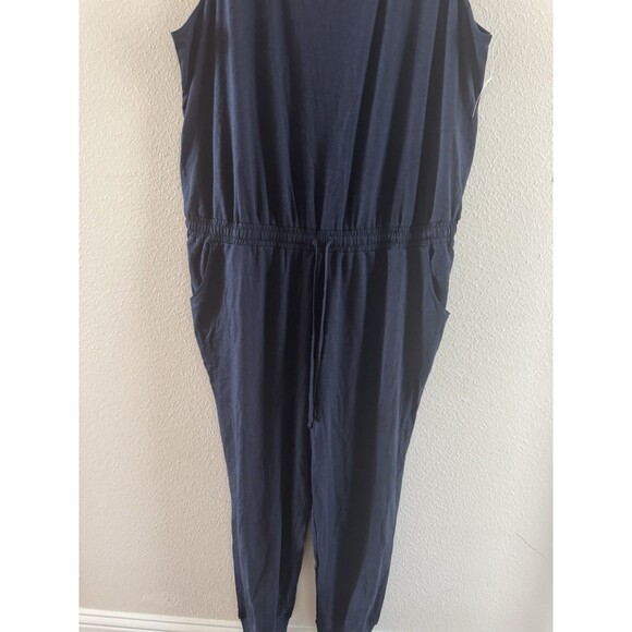 Amazon Essentials Women's Studio Terry Fleece Jumpsuit plus size 3x blue navy - Picture 14 of 16